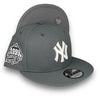 Yankees 99 WS New Era 9FIFTY Storm Grey Snapback Hat