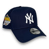 Yankees 99 WS New Era 9FORTY AF Light Navy Snapback Hat