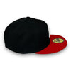 Yankees Basic 59FIFTY New Era Black & Red Fitted Hat