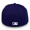 Yankees Basic 59FIFTY New Era Fitted Purple Hat Gray Bottom