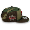Yankees Derek Jeter ASG New Era 9FIFTY Camo Snapback Hat Red Botton