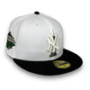 Yankees Empire State 59FIFTY New Era White & Black Hat Green UV