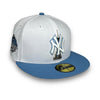 Yankees Empire State 59FIFTY New Era White & Sky Blue Hat