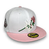 Yankees Rose 99 WS 59FIFTY New Era White & Pink Hat