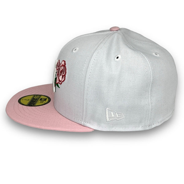 Yankees Rose 99 WS 59FIFTY New Era White & Pink Hat