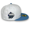 Yankees Rose 99 WS 59FIFTY New Era White & Sky Blue Hat