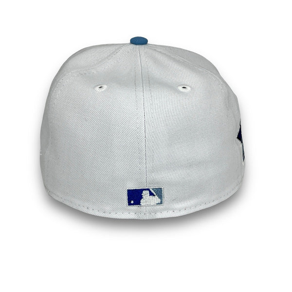 Yankees Rose 99 WS 59FIFTY New Era White & Sky Blue Hat