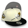 Yankees Rose 99WS New Era 9FIFTY Off White & Black Snapback Hat