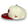 Yankees Rose 99 WS New Era 9FIFTY Off White & Red Snapback Hat