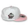Yankees Rose 99 WS New Era 9FIFTY White & Pink Snapback Hat