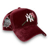 Yankees Velvet 99WS New Era 9FORTY AF Red Snapback Hat