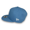 Youth Mets 40 New Era 9FIFTY Sky Blue Snapback Hat Pink UV