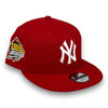 Youth Yankees 99 WS New Era 9FIFTY Red Snapback Hat