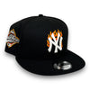 Flames Yankees 96WS 9FIFTY New Era Black Snapback Hat