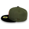 Angels 20th Anni. 59FIFTY New Era Olive & Black Fitted Hat Grey Bottom