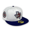 Astros 45th Anni. 59FIFTY New Era White & Blue Fitted Hat Gray Bottom