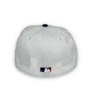 Astros 45th Anni. 59FIFTY New Era White & Blue Fitted Hat Gray Bottom