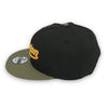 Astros 45th Anni. 9FIFTY New Era Black & Olive Snapback Hat Red Bottom