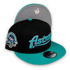 Astros 45th Anni. 9FIFTY New Era Black & Teal Snapback Hat Grey Bottom
