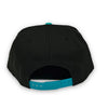 Astros 45th Anni. 9FIFTY New Era Black & Teal Snapback Hat Grey Bottom