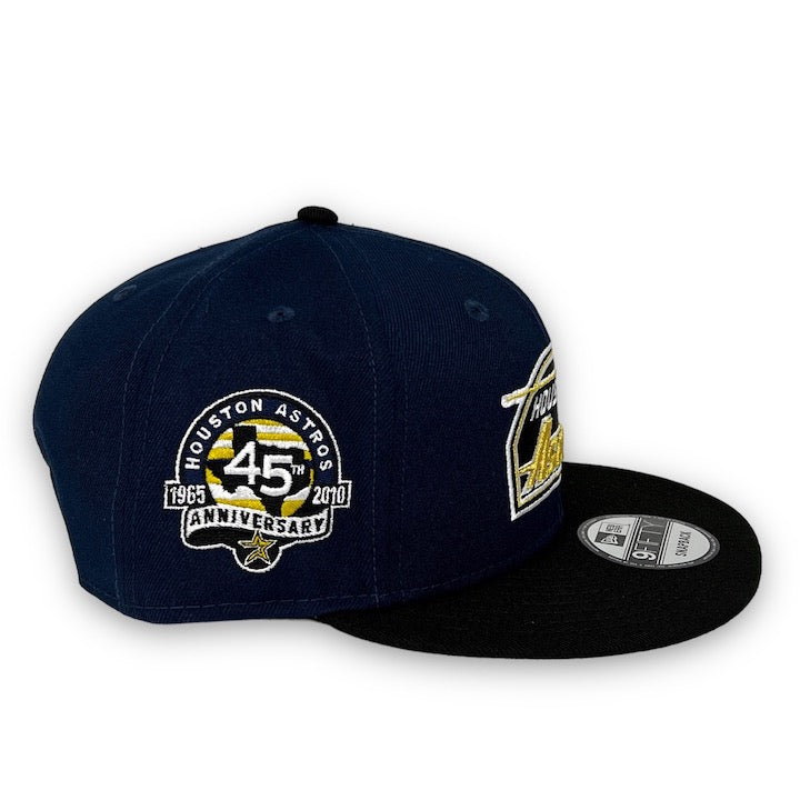 Astros 45th Anni. 9FIFTY New Era Light Navy & Black Snapback Hat