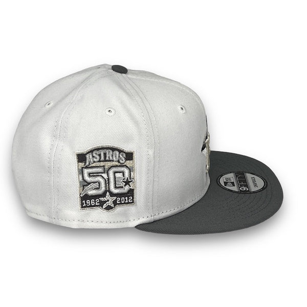 Astros 50th Anni. 9FIFTY New Era White & Grey Snapback Hat