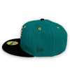 Athletics 89 WS 59FIFTY New Era Green & Black Fitted Hat Green Bottom