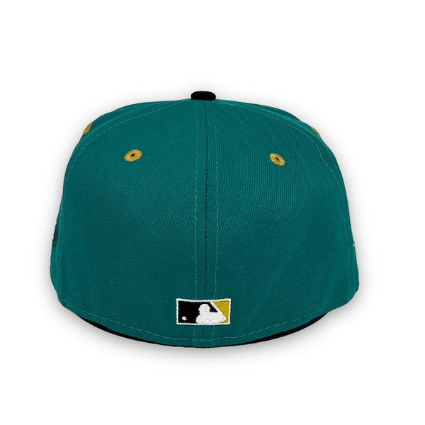 Athletics 89 WS 59FIFTY New Era Green & Black Fitted Hat Green Bottom