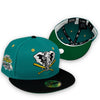 Athletics 89 WS 59FIFTY New Era Green & Black Fitted Hat Green Bottom
