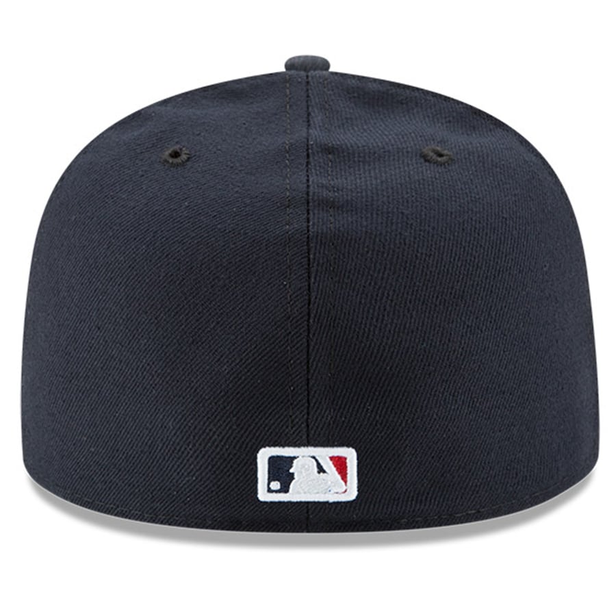 Braves 21 World Series New Era 59FIFTY Pinstripe & Navy Hat Grey Botto –  USA CAP KING