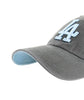 Los Angeles Dodgers 47 Brand Charcoal Clean Up Adjustable Hat
