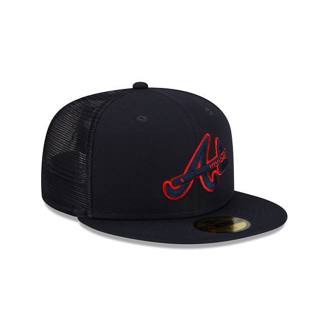 BP Braves New Era 59FIFTY Navy Trucker Hat