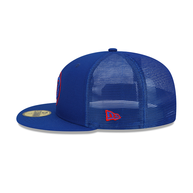 BP Cubs New Era 59FIFTY Blue Trucker Hat