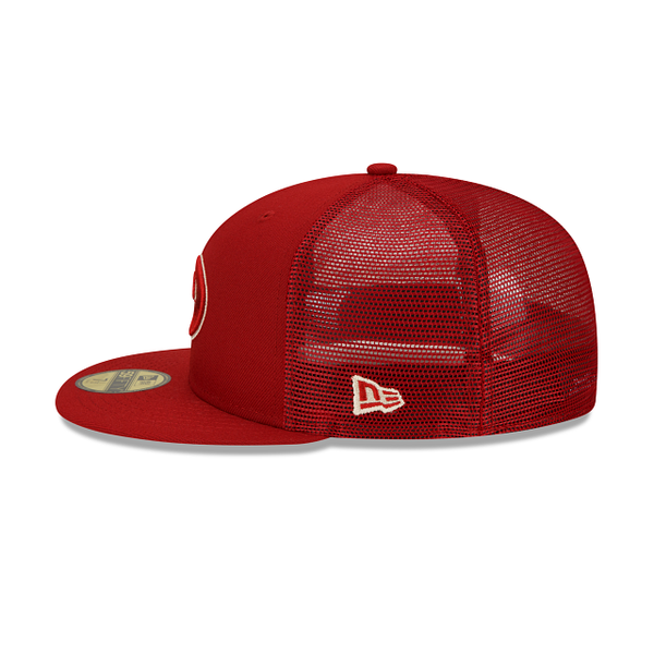 BP Diamondbacks New Era 59FIFTY Red Cardinal Trucker Hat