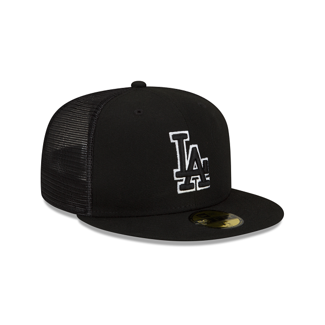 BP Dodgers New Era 59FIFTY Black Trucker Hat