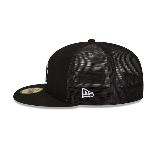 BP Dodgers New Era 59FIFTY Black Trucker Hat
