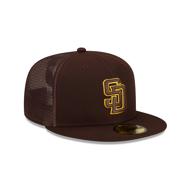BP Padres New Era 59FIFTY Brown Trucker Hat