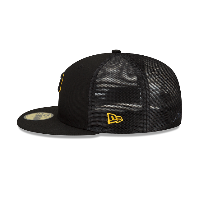 BP Pirates New Era 59FIFTY Black Trucker Hat USA CAP KING