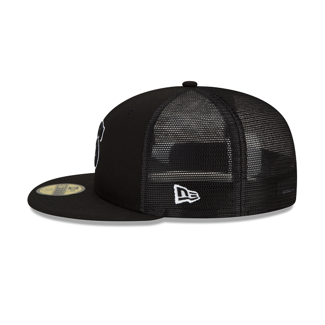 BP White Sox New Era 59FIFTY Black Trucker Hat