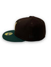 B&B Brewers New Era 59FIFTY Brown & Green Hat Khaki Bottom