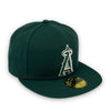 Basic Angels 59Fifty New Era Fitted Dark Green Hat