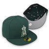 Basic Angels 59Fifty New Era Fitted Dark Green Hat