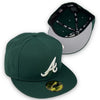 Basic Braves 59Fifty New Era Fitted Dark Green Hat
