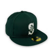 Basic Mariners 59Fifty New Era Fitted Dark Green Hat