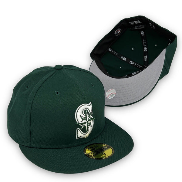 Basic Mariners 59Fifty New Era Fitted Dark Green Hat