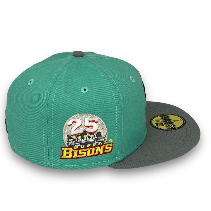 Bisons 59FIFTY New Era Vegas Gold & DK Green Fitted Hat Green Bottom – USA  CAP KING