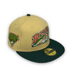 Bisons New Era 59FIFTY Vegas Gold & DK Green Fitted Hat Rust Orange Bottom