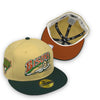 Bisons New Era 59FIFTY Vegas Gold & DK Green Fitted Hat Rust Orange Bottom