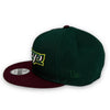 Blue Jays 30th Season 9FIFTY New Era Dk Green & Maroon Snapback Hat