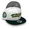 Blue Jays 30th Season 9FIFTY New Era White & Green Snapback Hat